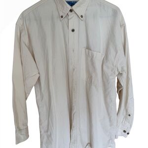 Men's Classic Cream Button-Down Shirt